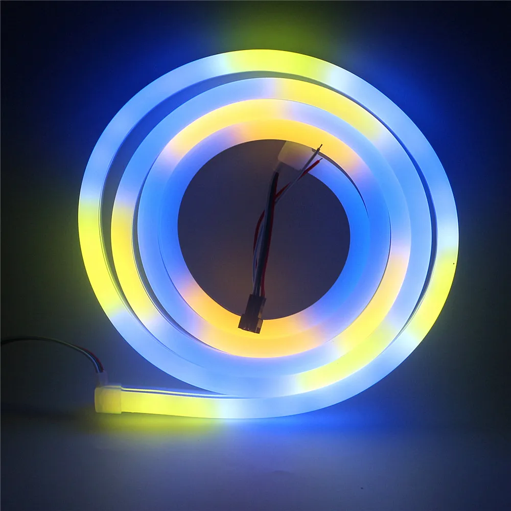 2 м DC 5 в 1903 Адресуемая программируемая 3838 RGB настоящая силиконовая трубка
