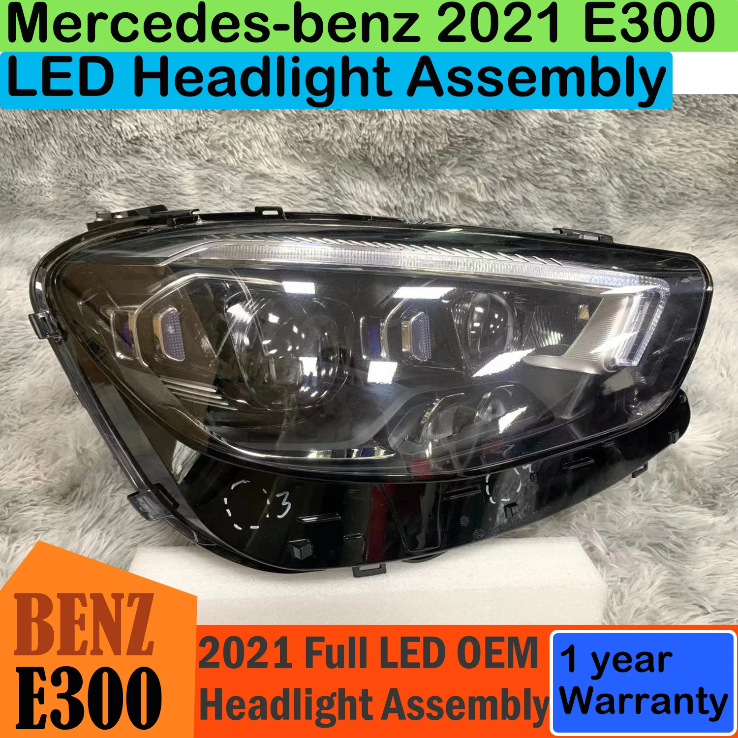 

For Mercedes-Benz E300 LED Multi-beam Headlight Assembly 2021 E350 Headlamp