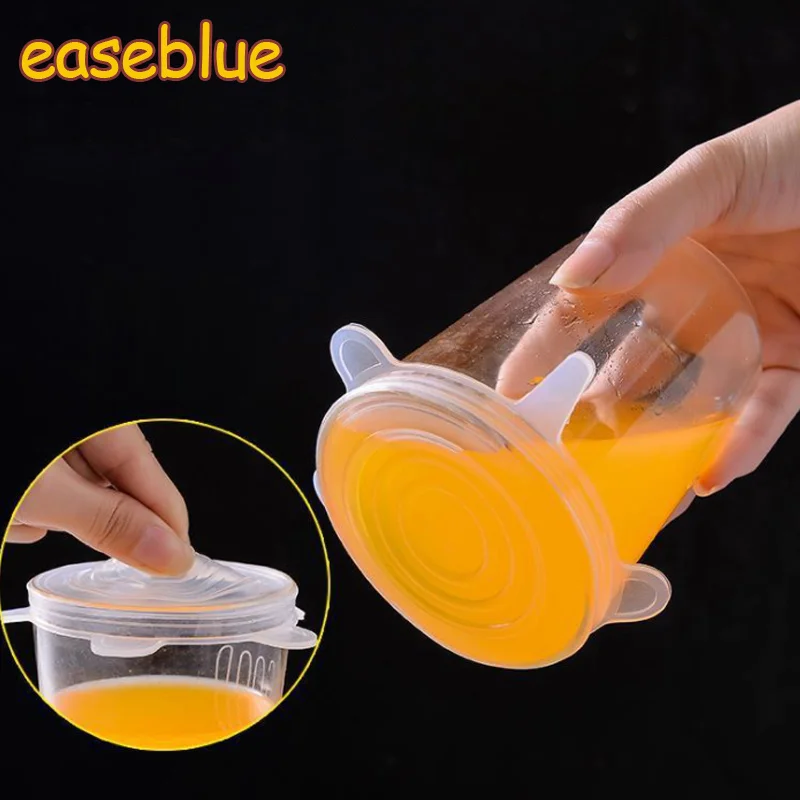 6 шт./компл. универсальная рифленая Крышка для чаши и горшка приготовления пищи |