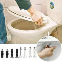Toilet Seat Replacement Back Nuts Bottom Fixing Bolt 7.5cm Screw Washers Kit Expanding Rubber Gasket Bolt Toilet Parts Tools
