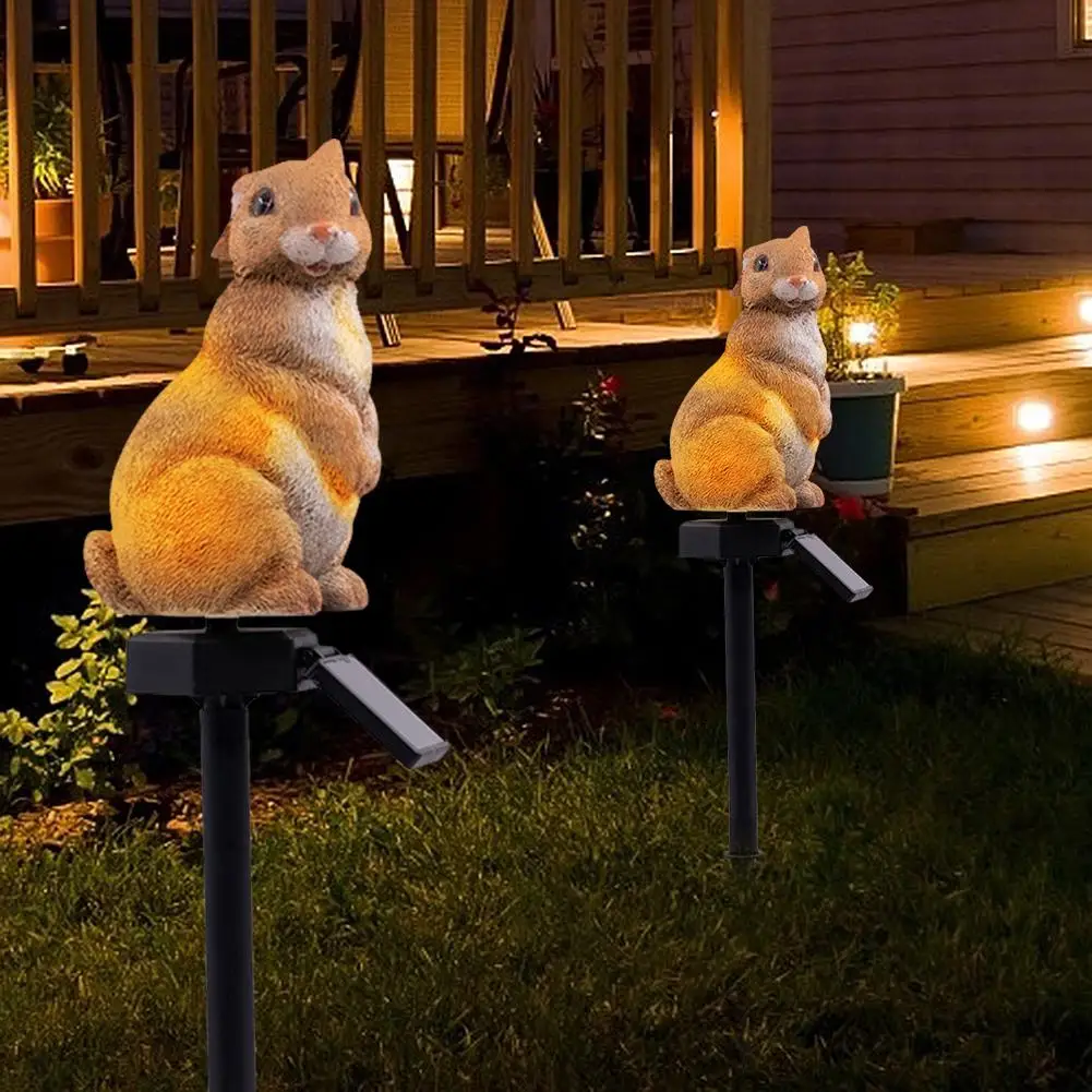 

Solar Power LED Rabbit Lawn Light Outdoor Waterproof Garden Landscape Lamp