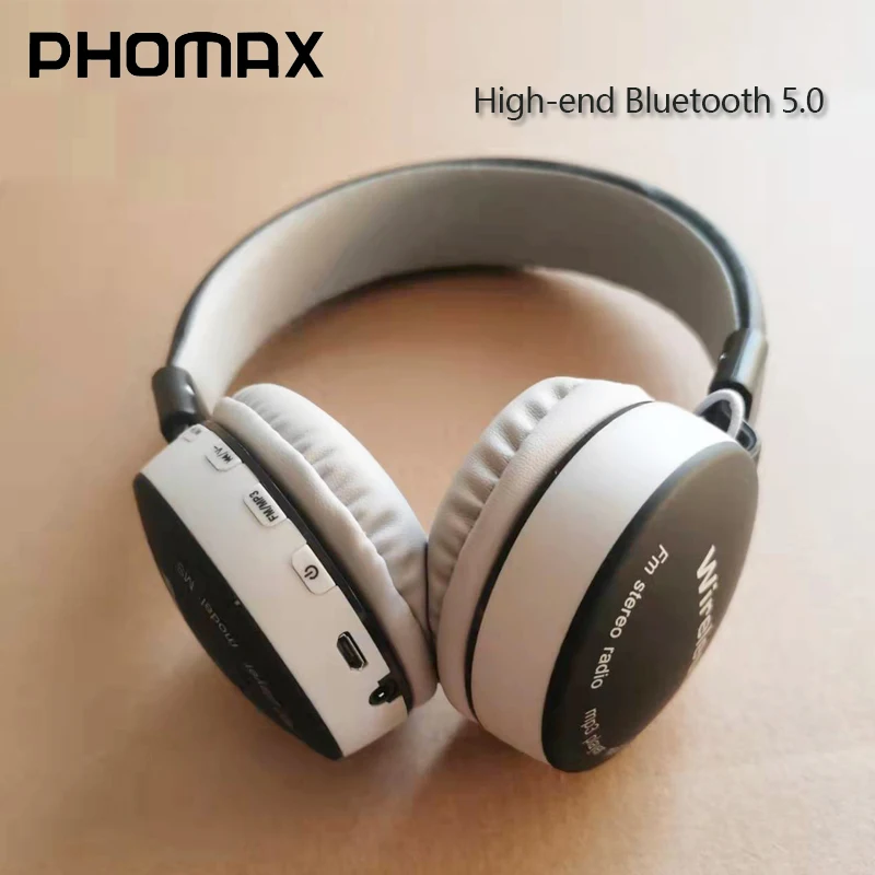 

PHOMAX Новинка Bluetooth 5,0 наушники с повязкой на голову сабвуфер стерео с микрофоном беспроводные наушники-вкладыши для iPhone Xiaomi складные