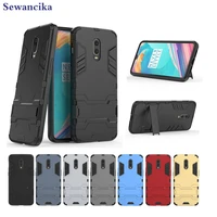 phone case for oneplus 6t 6 41 armor hybrid pc tpu 2in1 sport case with kickstand cover