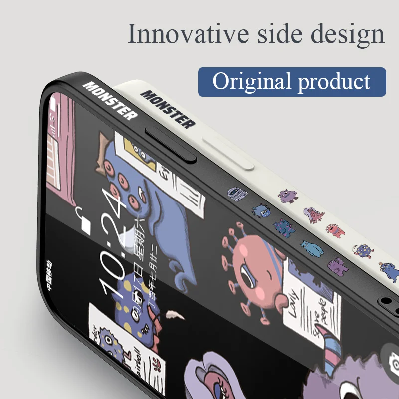 Funny Monster Phone Case For Samsung Galaxy S22 S21 S20 FE S10 Note 20 10 Ultra Plus A72 A52 A32 A71 A51 A31 A21S 4G 5G Cover