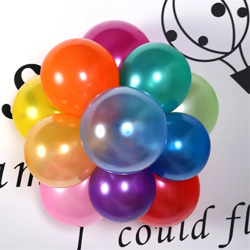 Bulk Pack Multicolor Latex Balloons 100/50 Pieces – Gold, Red, Pink, Blue – Birthday, Wedding, Party Decorations, Kids Toys, Pearl Air Balloons Set image 3