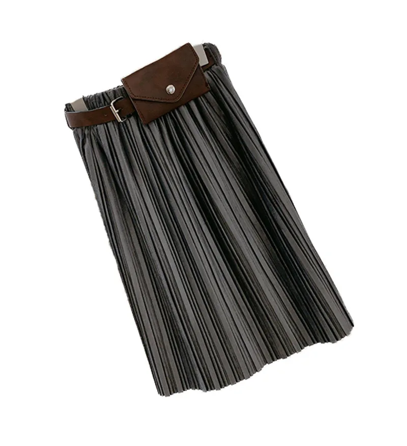 Одежда для детей Новинка 2019 года зимняя плиссированная юбка девочек бархатная в