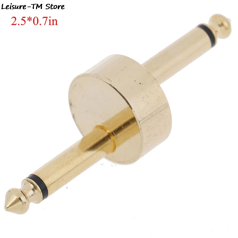 

1PC Gold Coulper Jack Interface Cable Adaptor Electric Pedal Board Accessories Z-Type Guitar Effects Pedal Connector
