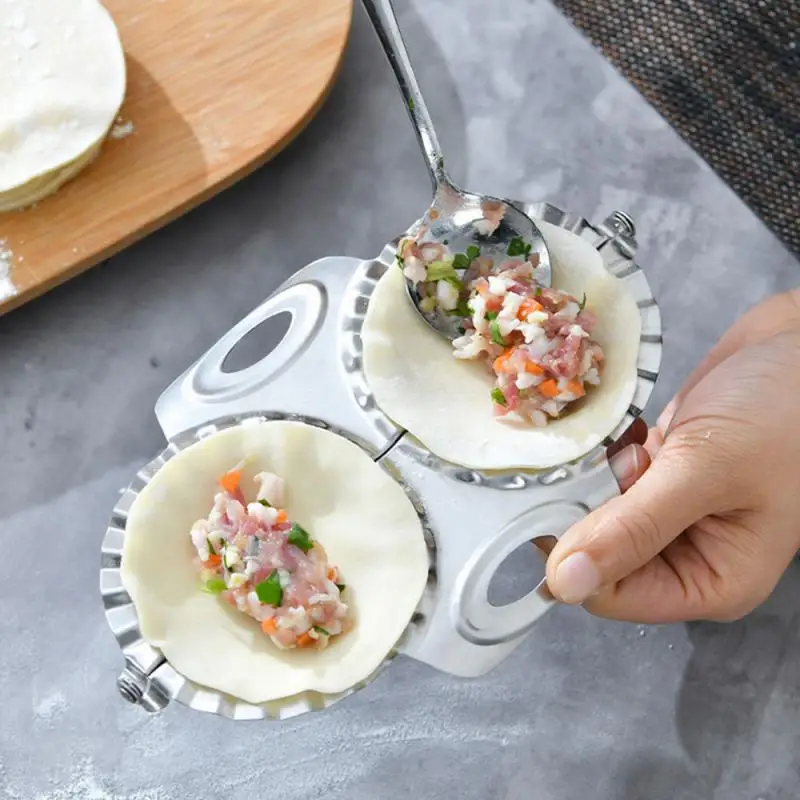 Домашний легкий DIY клецки плесень обертка резак машина приготовления