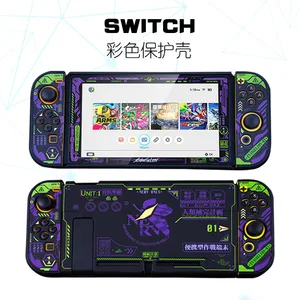purple eva theme case for nintendo switch protective case tempered glass screen protector plastic case can put in dock free global shipping