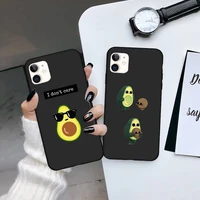 green avocado funny cartoon fruit phone case for iphone 7 8 11 12 pro x xs xr samsung a s 6 7 9plus 10plus 21s 71