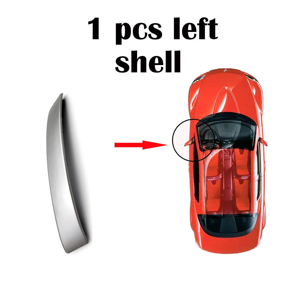 Автомобильные дверные ручки база для Nissan QASHQAI J10 2007 2008 2009 2010 2011 2012 2013 внутренняя ручка с серебряной ручкой Крышка - Цвет: Left shell 1pcs