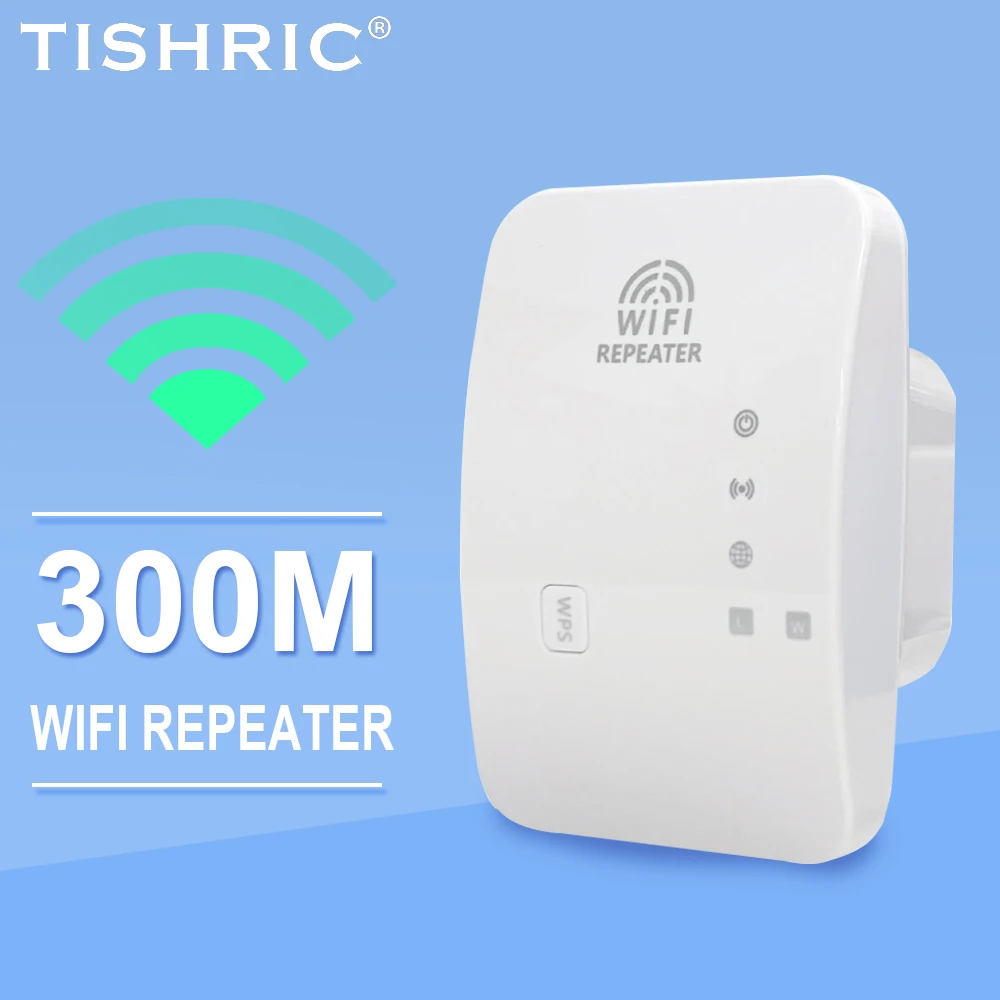 

TISHRIC M-95A Wireless Repeater 300M Wifi Signal Amplifier Network Extender Router Wifi Booster Suitable For Home Office