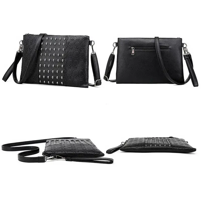 Женская сумка мессенджер через плечо с черепом в стиле хип хоп|Сумки ручками| |