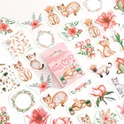 46 шт., альбом для стикеров, наклейки мини-размера для ноутбука, декоративные Стикеры для скрапбукинга, Дорожный Чехол для ноутбука, календари