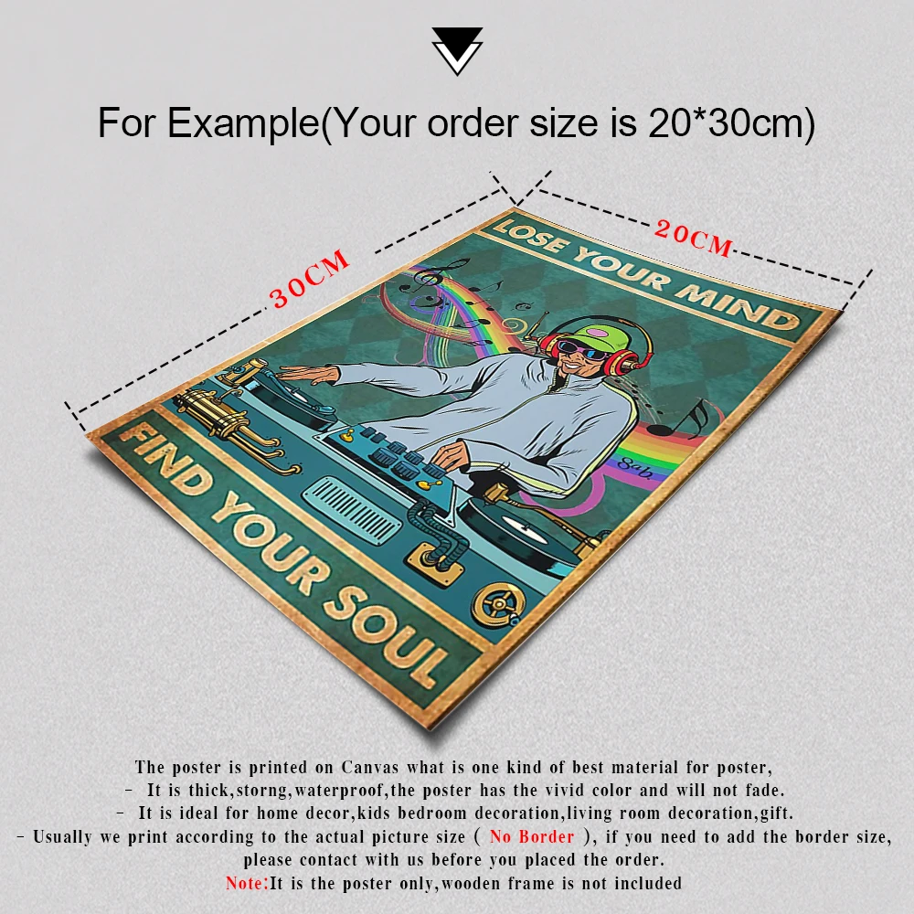 

Lose Your Mind Find Your Soul Quote Poster Wall Art Prints Canvas Painting Nordic Wall Pictures For Doctor Home Decoration