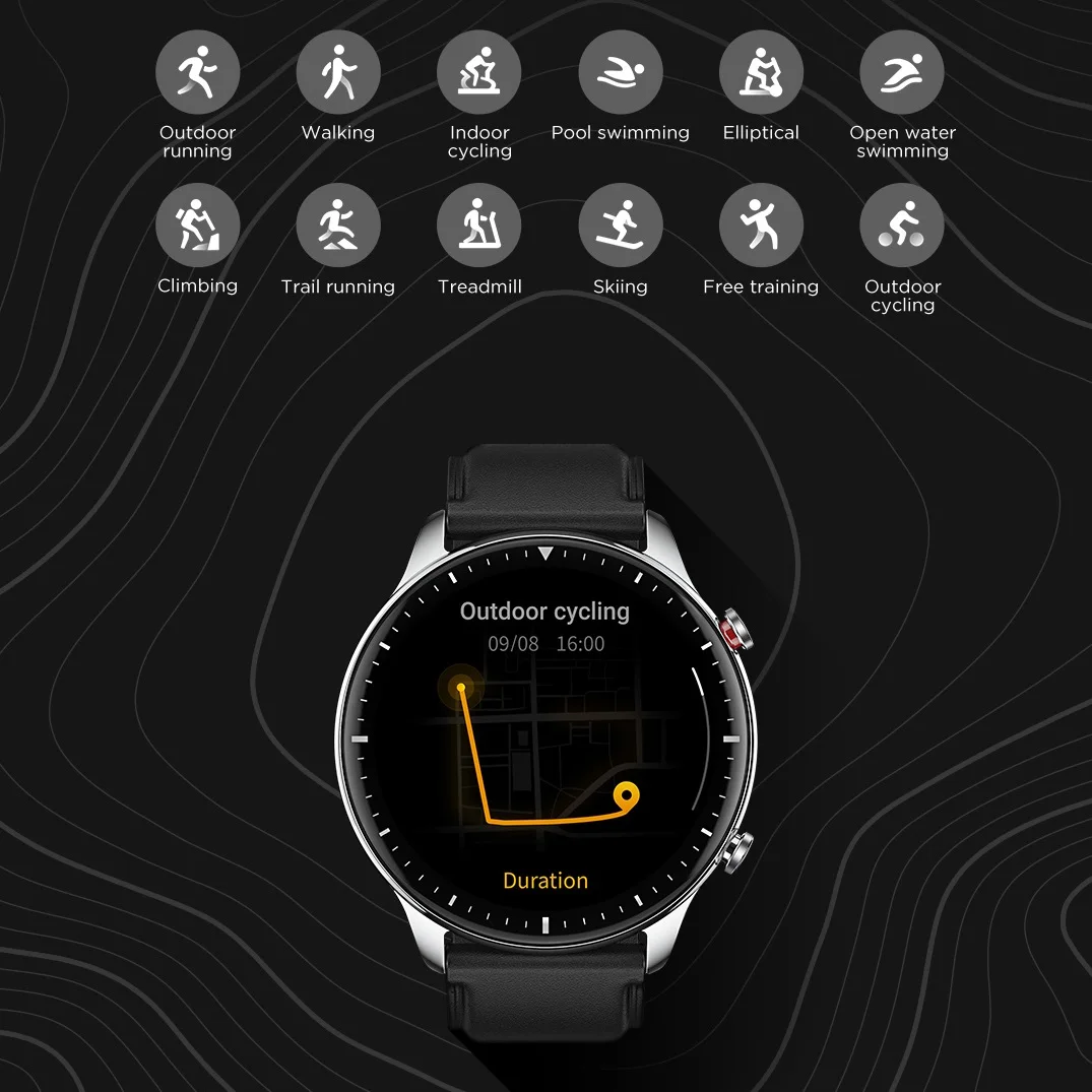 Смарт-часы Amazfit GTR 2 2021, Время 