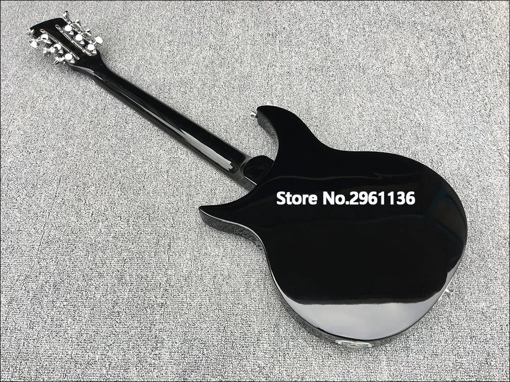 

High quality 12 string electric guitar, 24 fret,Ricken F hole electric guitar,Black body, free shipping