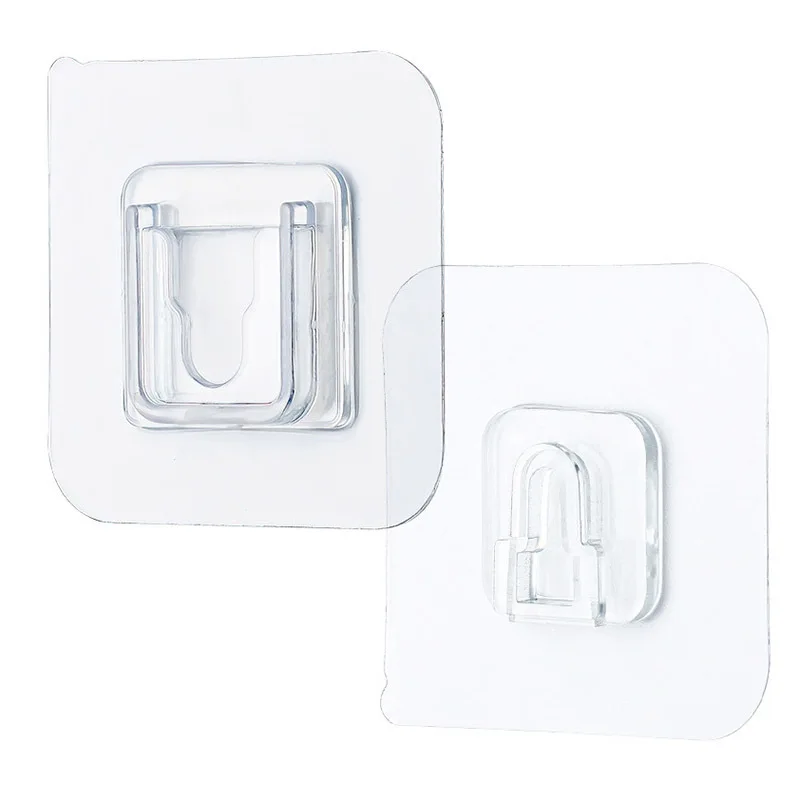 

Dropshipping Double Sided Adhesive Wall Hooks Wall Hanger Transparent Suction Cup Sucker Hook Double-Sided Adhesive Wall Hooks