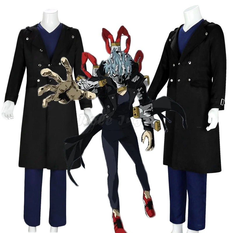 

Anime Cosplay Boku no/My Hero Academia Shigaraki Tomura Black Trench + Pant Sets Men Halloween Carnival Show Costume C179M251