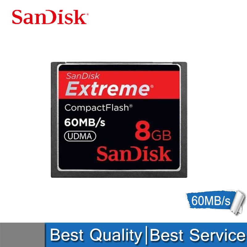 8GB60MBS SanDisk cf-карта 8G карта памяти камеры Canon Nikon 50 м/с 30 м/с высокоскоростная cf-карта - Емкость: 8GB60MBS