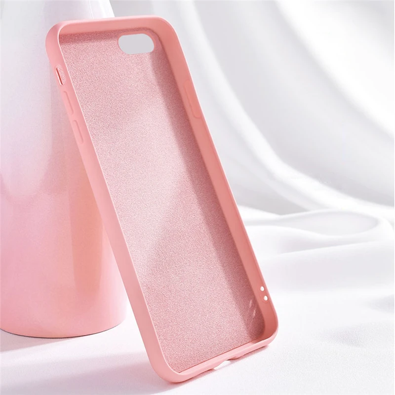 Мягкий приятный для кожи чехол IPhone SE 2020 12 Pro Max жидкий шелковистый силиконовый 2 Mini