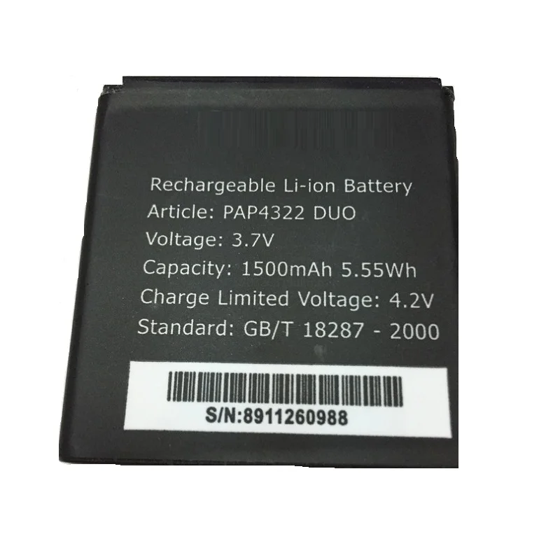 

3.7V 1500mAh Mobile phone Battery for Prestigio MultiPhone PAP4322 DUO 4322 Batterie Bateria Accumulator AKKU