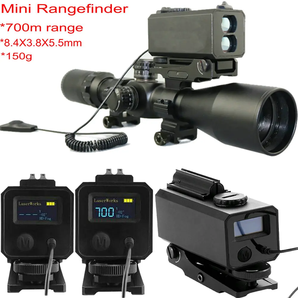 

700m Range finder with Adjustable Scope Mount for Hunting Scope LE032 Laser Rangefinder with 21mm Rail for Optical Tactical Gear