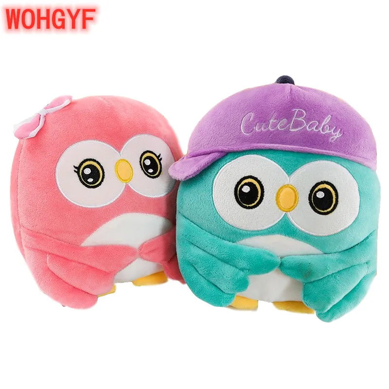 Мягкая Плюшевая мультяшная сова плюшевая игрушка набивная кукла подушка одеяло