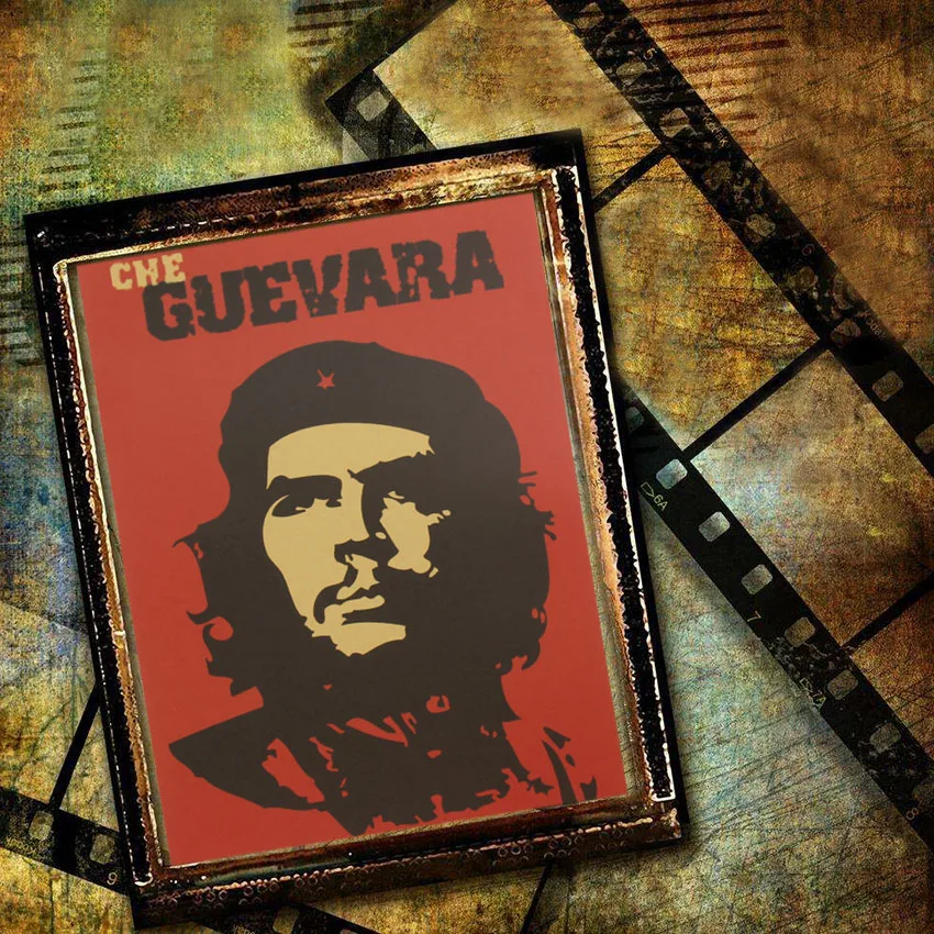 Che Guevara Character Retro Posters Advertising Nostalgic Old Bar Decorative Painting Vintage Wall Sticker 51.5X36cm