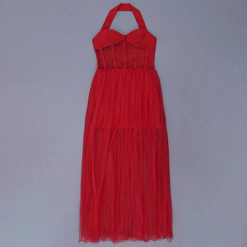 Новое обновление лидер продаж модное красное элегантное женское длинное платье