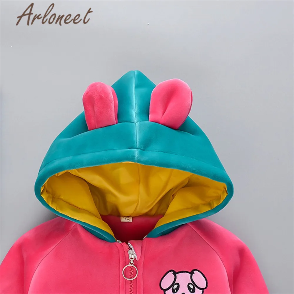 ARLONEET/одежда Пальто для новорожденных Теплое зимнее плотное пальто девочек