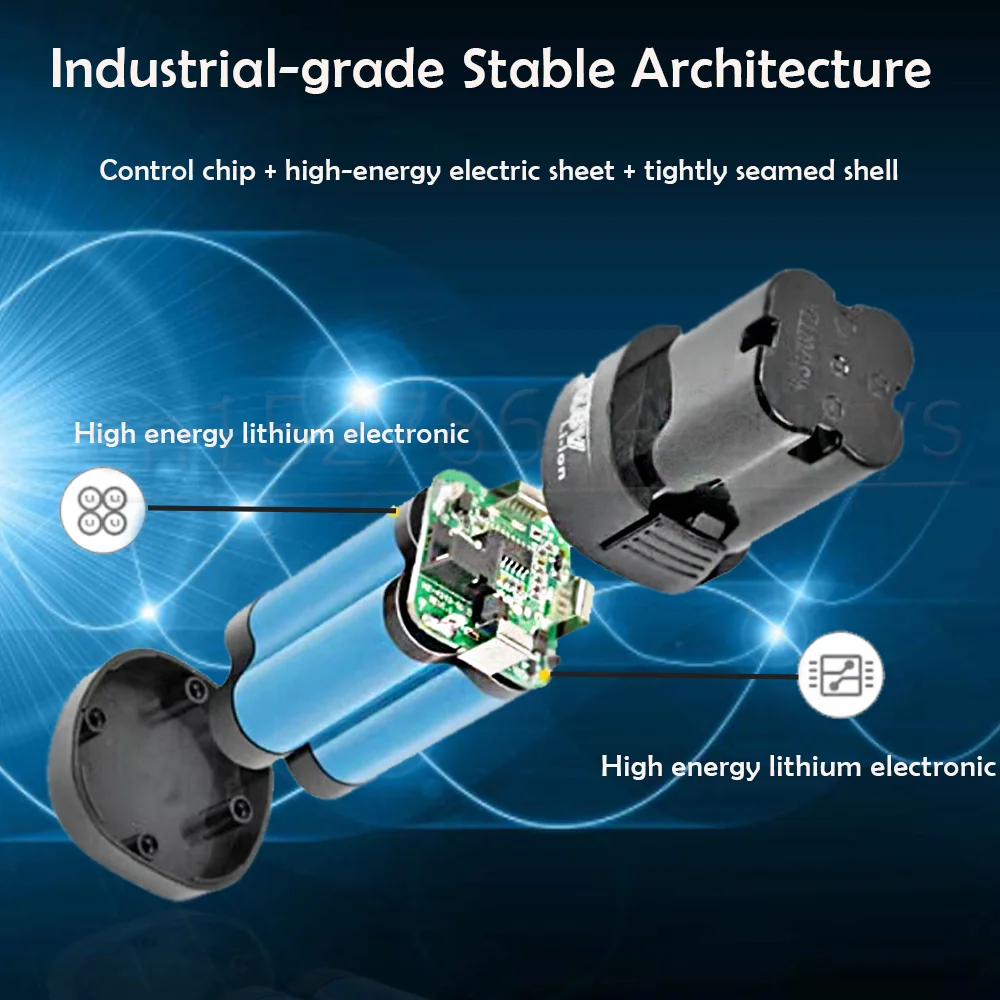 Набор литий-ионных аккумуляторных батарей 12 В для электроинструментов