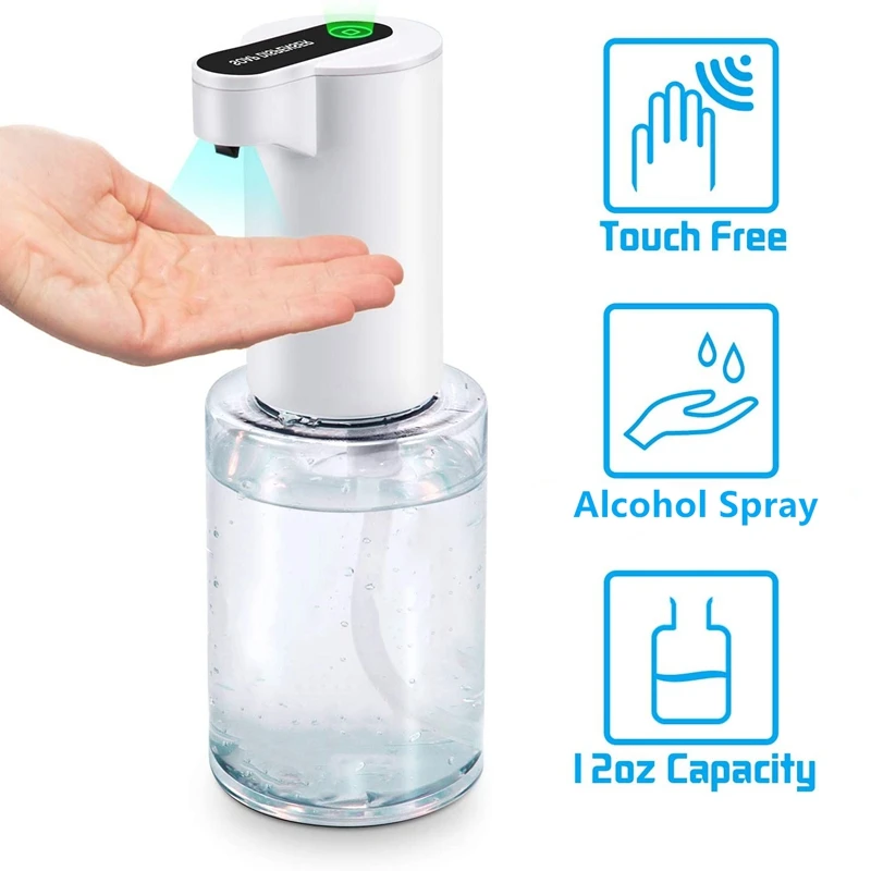 

Automatische Alkohol Spender Touchless Spray Maschine Sensor Presse Seife Dispenser 350Ml Seife Spender Geeignet fr Home