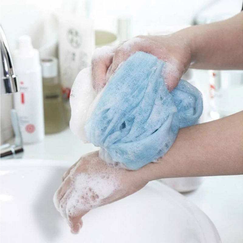 

Set Bathroom Scrubber Pieces Back Bath Sponges Spa Rubbing Gloves Towel Remover Bath Body Clean Dead Skin Toiletries
