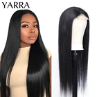 Бразильские прямые волосы парик шнурка предварительно собранные человеческие волосы прямыми 4x4 закрытие парик человеческих волос парики для чернокожих Для женщин Yarra