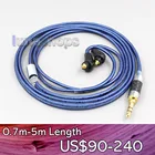 LN006789 Litz высокое разрешение 99% чисто серебристые наушники, кабель для Sony, XBA-H2, для Sony, для,