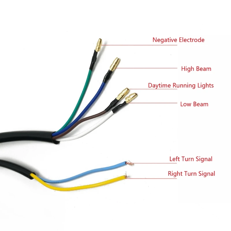 

Vintage Motorcycle LED Head lamp Headlamp Motorcycle Headlight Turn Signal Light XXFF