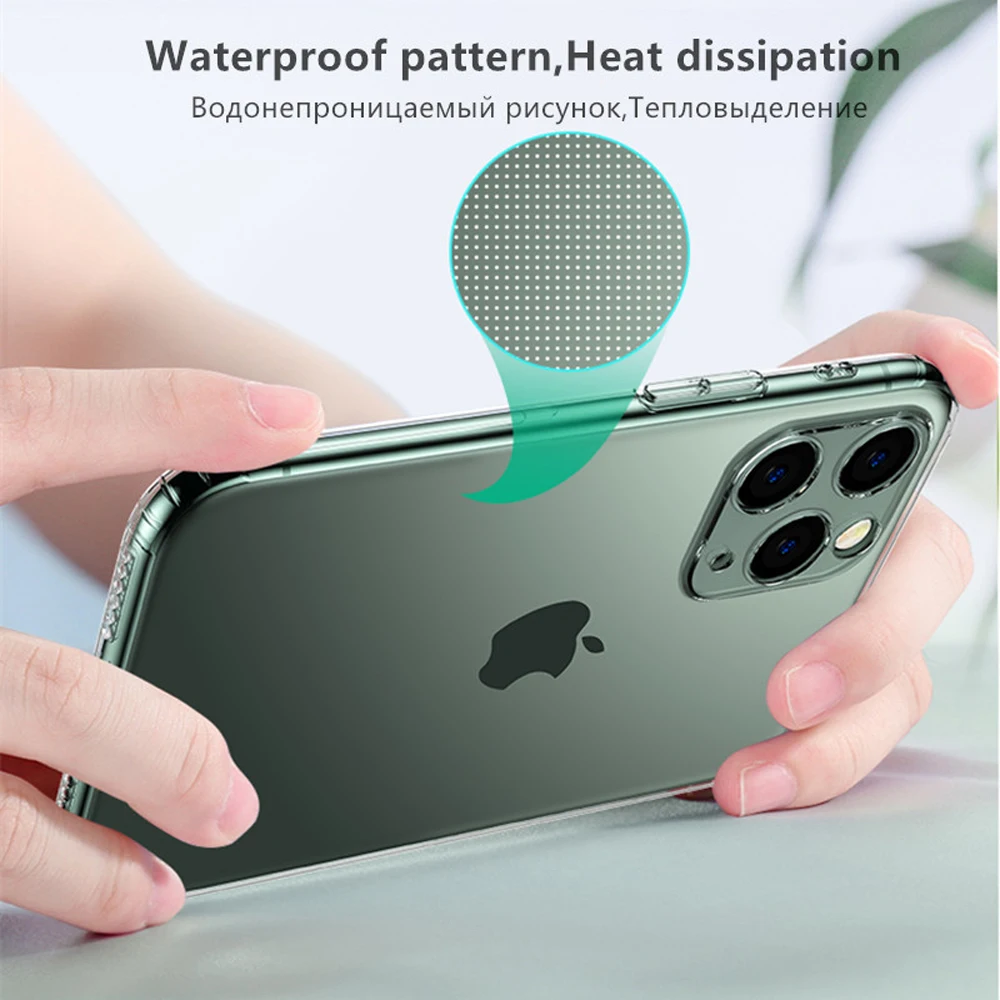 Мягкий силиконовый защитный чехол для объектива камеры Iphone 11 Pro Max с защитой от