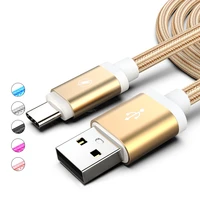 nylon 1m 2m type c usb fast charging cable for samsung s8 s9 s10 plus for xiaomi redmi note 7 8 pro fast charging long wire cord