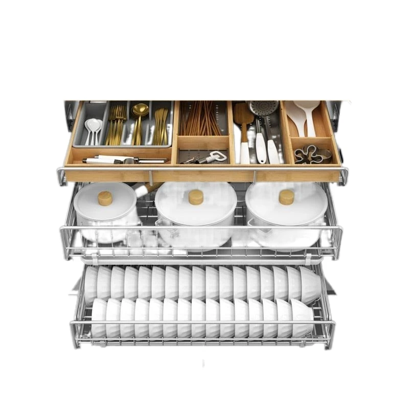 Органайзер для кухонных шкафов органайзер из нержавеющей стали|Полки и