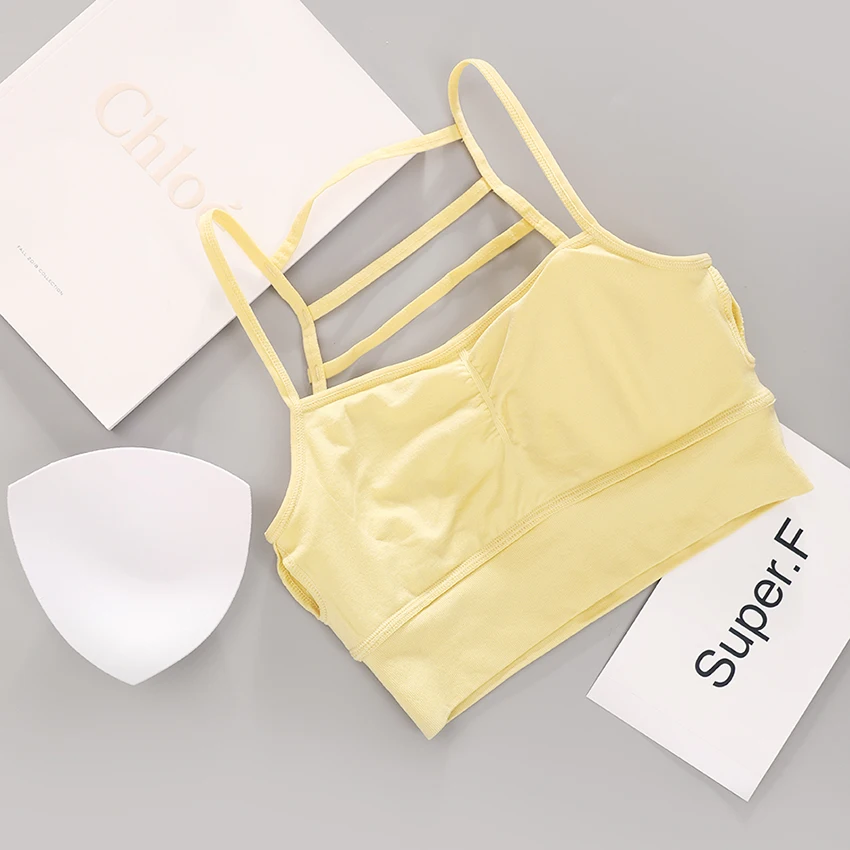 Привлекательный женский спортивный бюстгальтер с эффектом пуш ап на спине