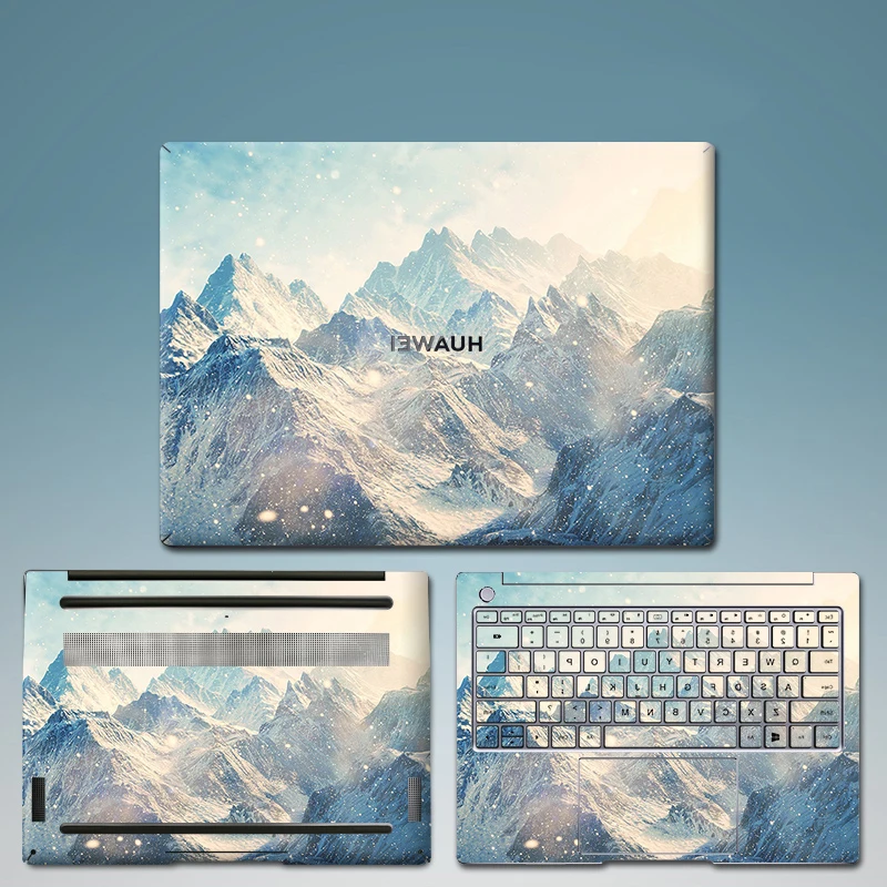 Матовая красочная мраморная наклейка для ноутбука 13/14/15/16 дюймов Huawei Matebook D 14 15