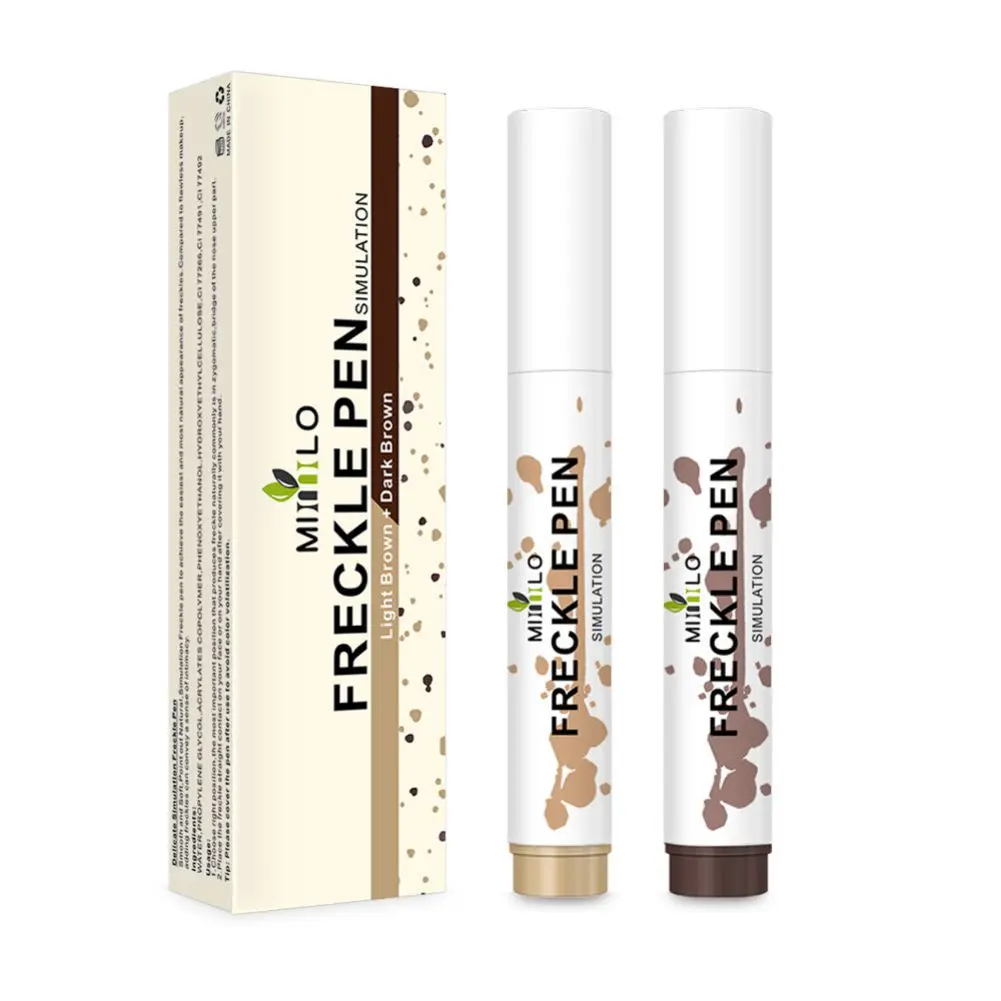 

Набор ручек для веснушек 2 цветов, натуральный реалистичный макияж веснушек