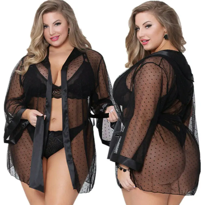 

Комплект женский кружевной из 4 предметов, ночная рубашка + пояс + бюстгальтер + стринги, комплекты белья, сексуальный, 5XL