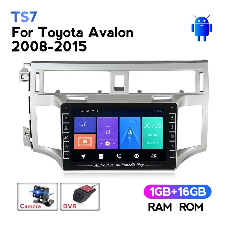 Автомагнитола на Android мультимедийный видеоплеер навигация GPS No 2 Din DVD для Toyota Avalon 3