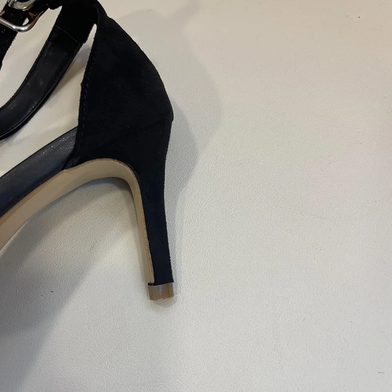 

2021 Summer Women High Heels Shoes Female Sandals Fashion Thin Heels For Ladies Square Heel Shoes Women Pumps Slides Sandals