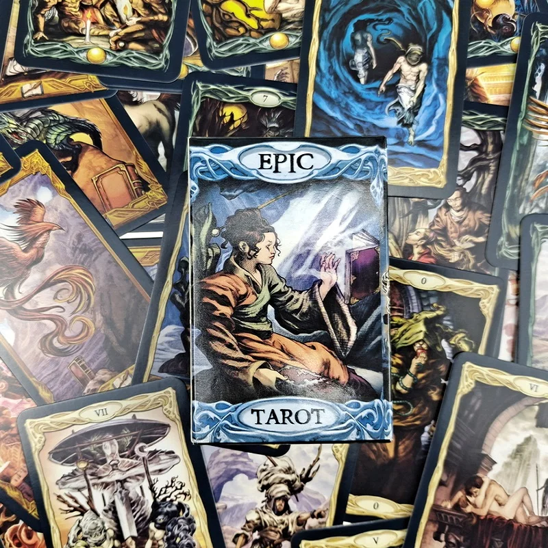 

Epic Tarot Cards PDF Guidebook English Version Tarot Cards Deck board game for personal use