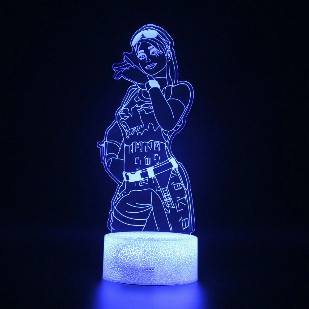 Новый боевой рояль игровой светильник 3D лампа для сна Иллюзия детский Ночной с