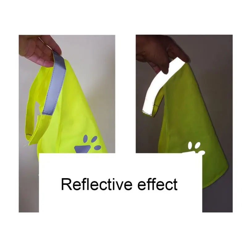 Одежда для собак флуоресцентный зеленый вышитый светоотражающий жилет одежда