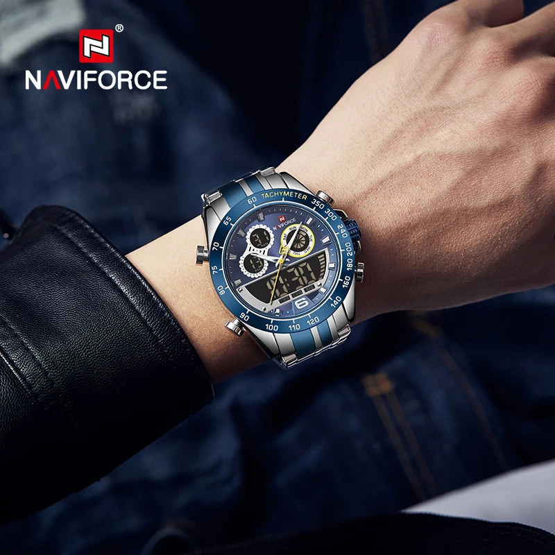 

Men Military Luxury Watch Quartz Sport Casual Full Steel Wrist Watch Digital Analog Waterproof Clock Relogio Masculino